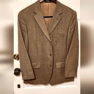 STAFFORD EXECUTIVE Suit Coat/Blazer size 42S Beige/Tan Tweed